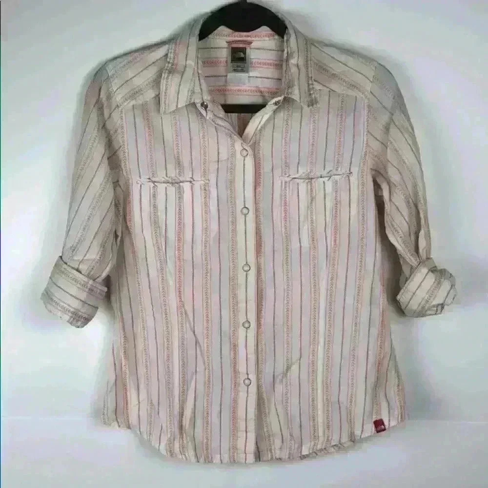 Women's The North Face Button Up Flannel Size: M